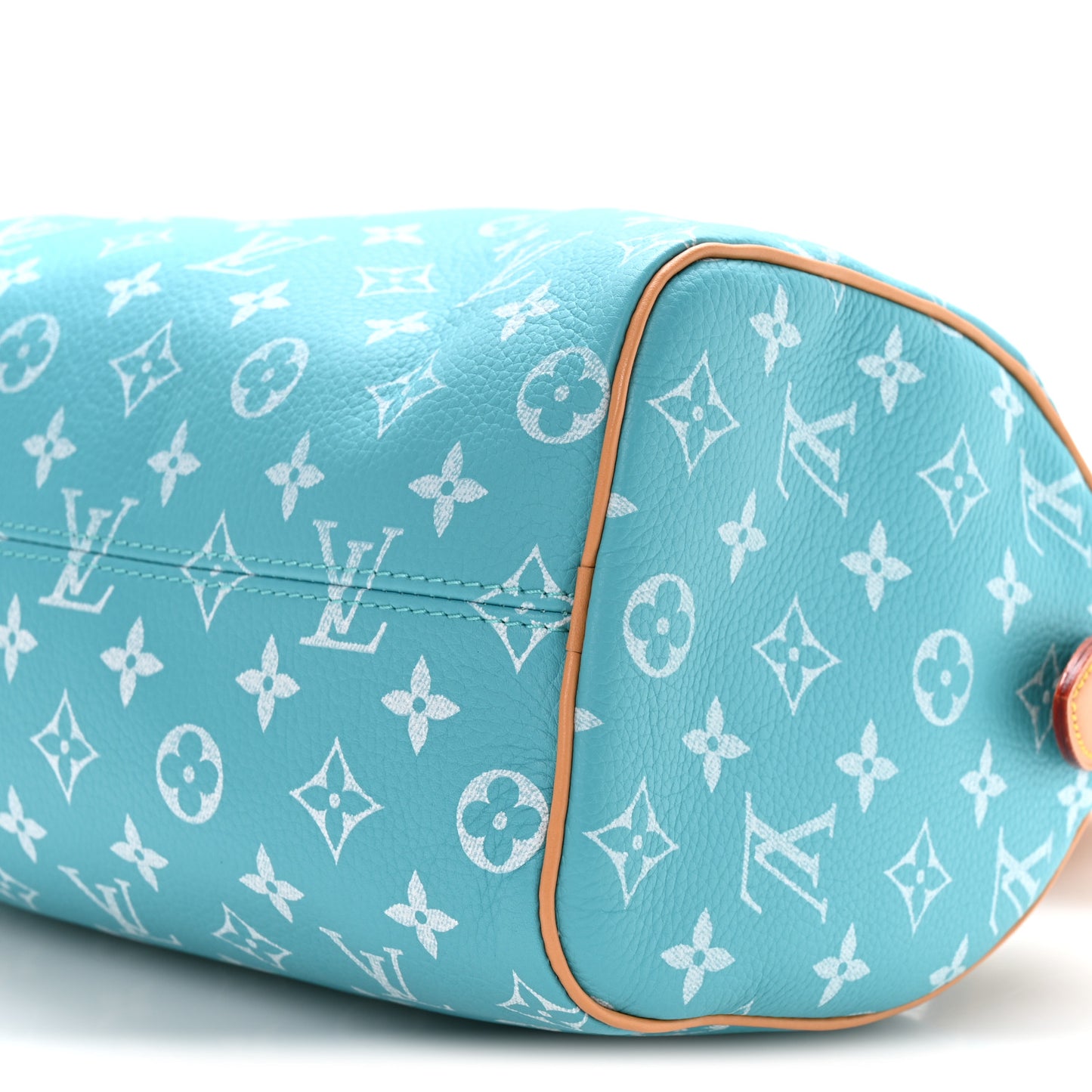 Calfskin Monogram Speedy P9 Bandouliere 25 Turquoise