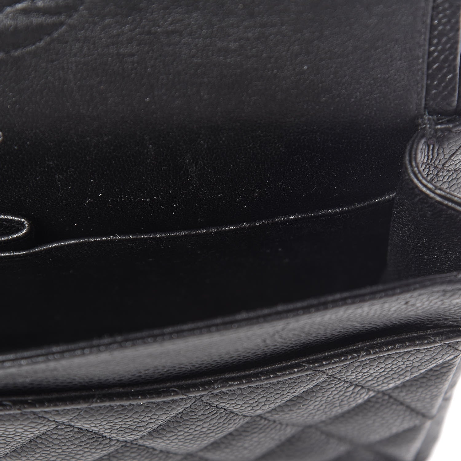 Chanel Caviar Quilted Medium Double Flap Black 22 of 25