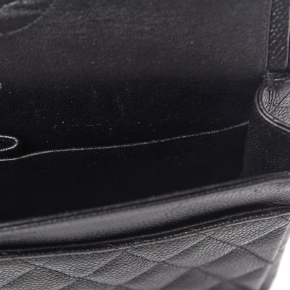 Chanel Caviar Quilted Medium Double Flap Black 22 of 25