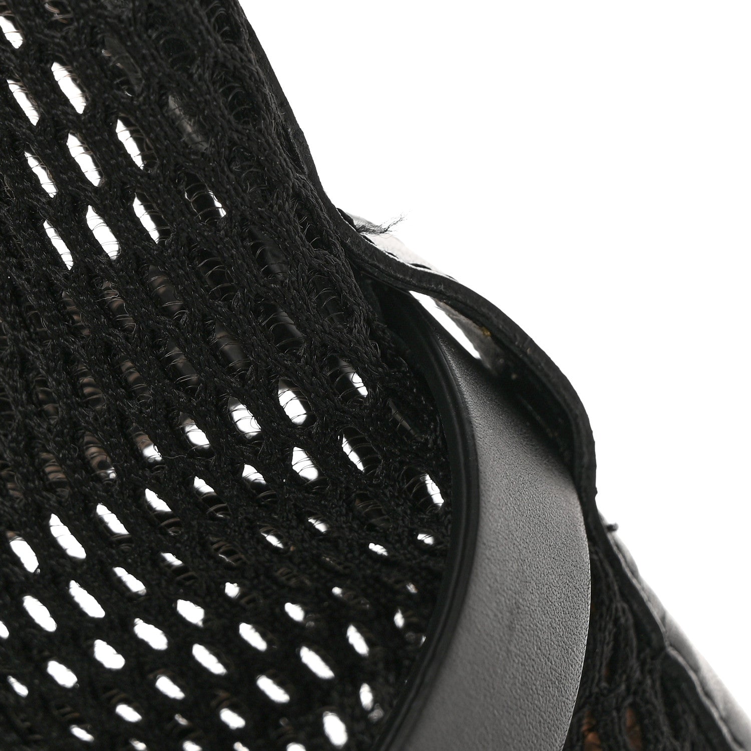 Christian Dior Empriente Mesh Montaigne Knee Boots 39.5 Black 8 of 8