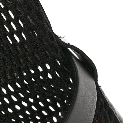 Christian Dior Empriente Mesh Montaigne Knee Boots 39.5 Black 8 of 8