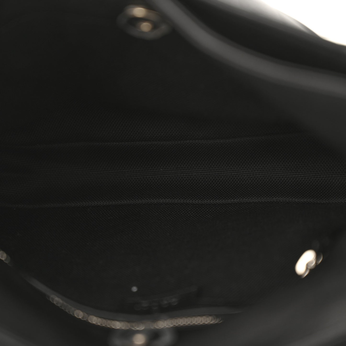 Sakai Be Green Calfskin Diagonal Stitched Small Blondie Tote Black