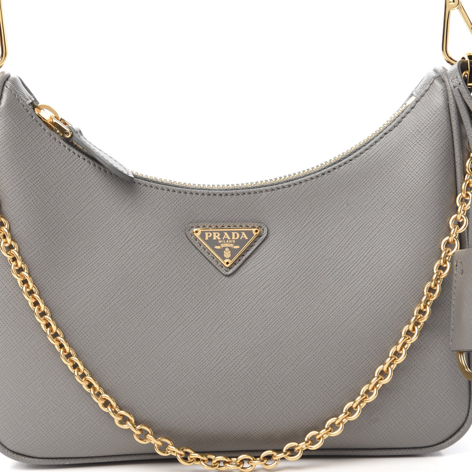 Prada Saffiano Re-Edition 2005 Shoulder Bag Marmo 9 of 10