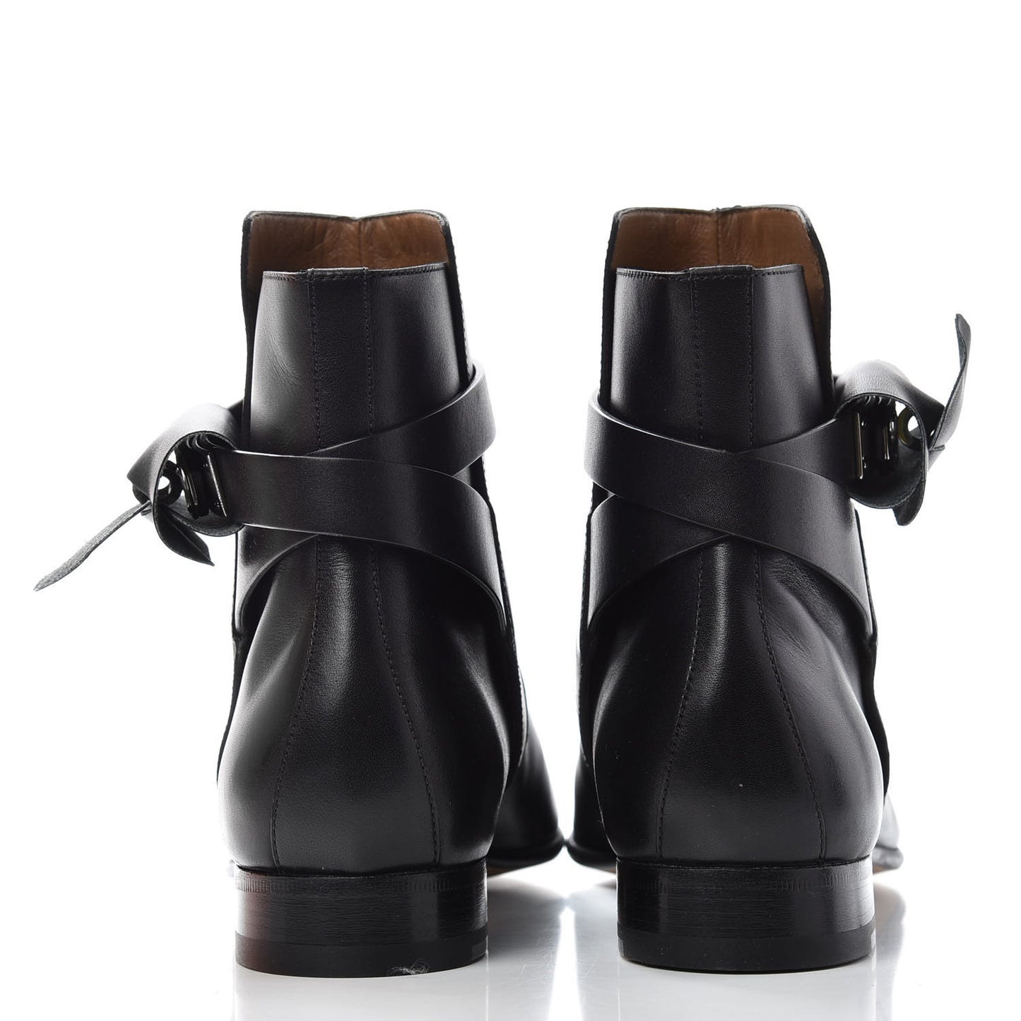 Calfskin Neo Low Boots 36.5 Black