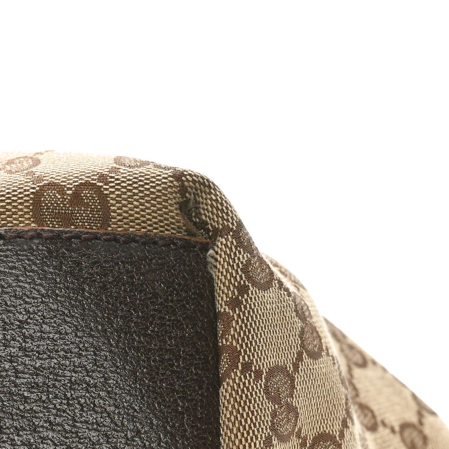 Gucci GG Monogram Medium Web Handle Bucket Dark Brown 11 of 13