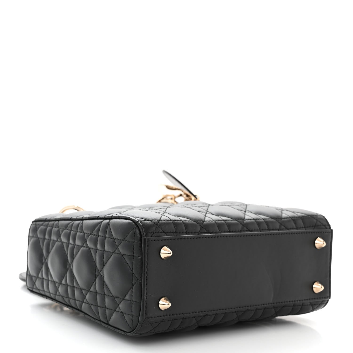 Christian Dior Lambskin Cannage Small My ABCDior Lady Dior Black 4 of 11
