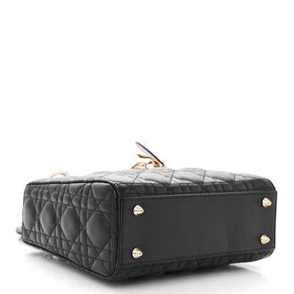 Christian Dior Lambskin Cannage Small My ABCDior Lady Dior Black 4 of 11