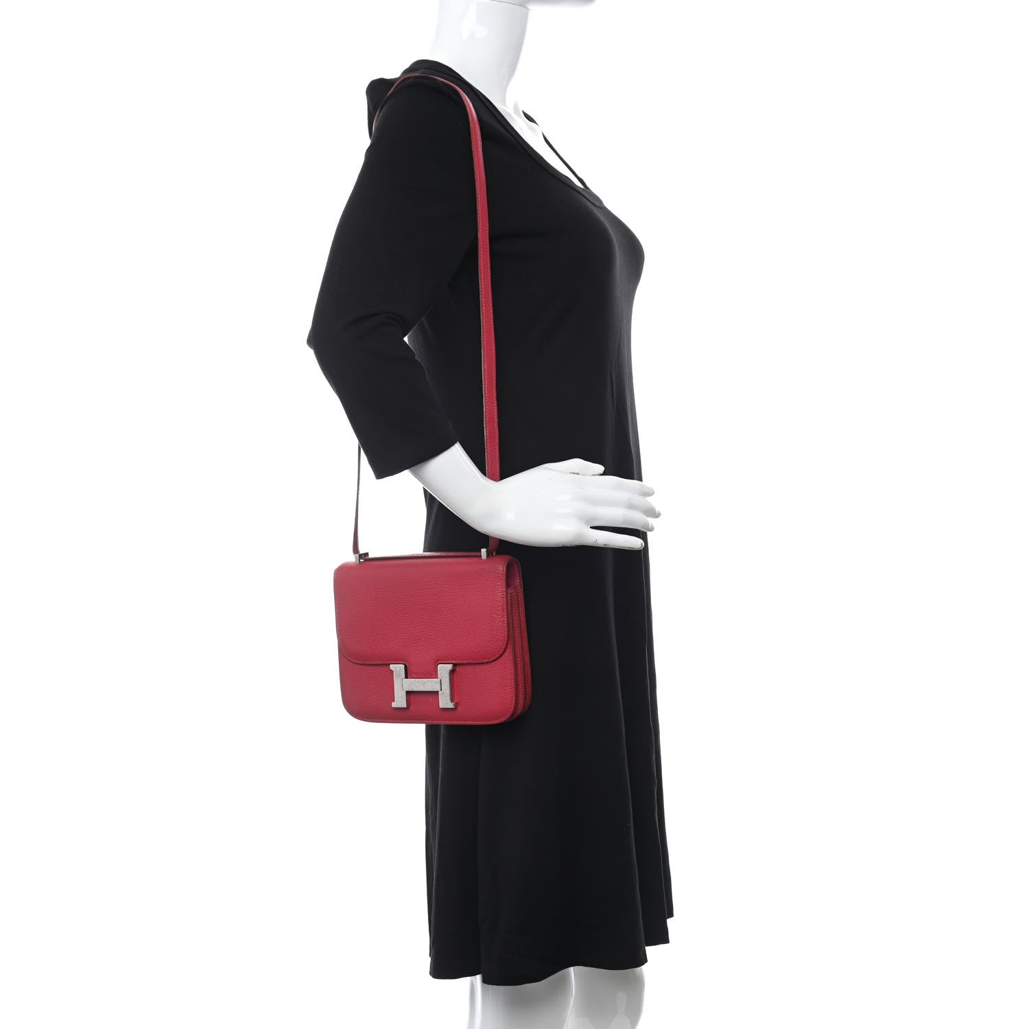 Hermes Chevre Mysore Martelee Constance 18 Framboise 2 of 15