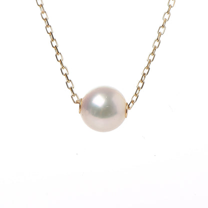 Mikimoto 18K Yellow Gold Akoya Pearl 8mm Single Pendant Necklace 5 of 6