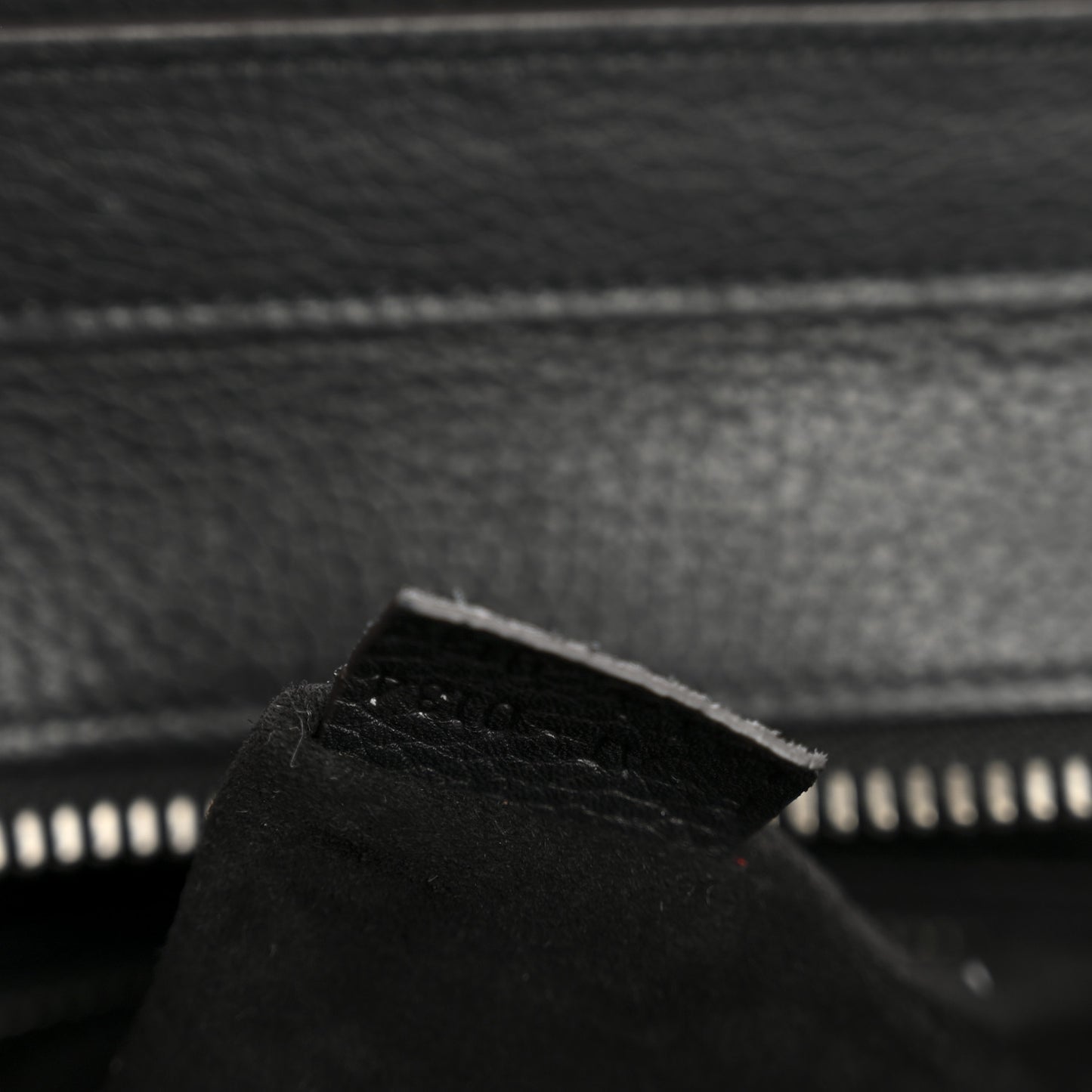 Drummed Calfskin Micro Luggage Black