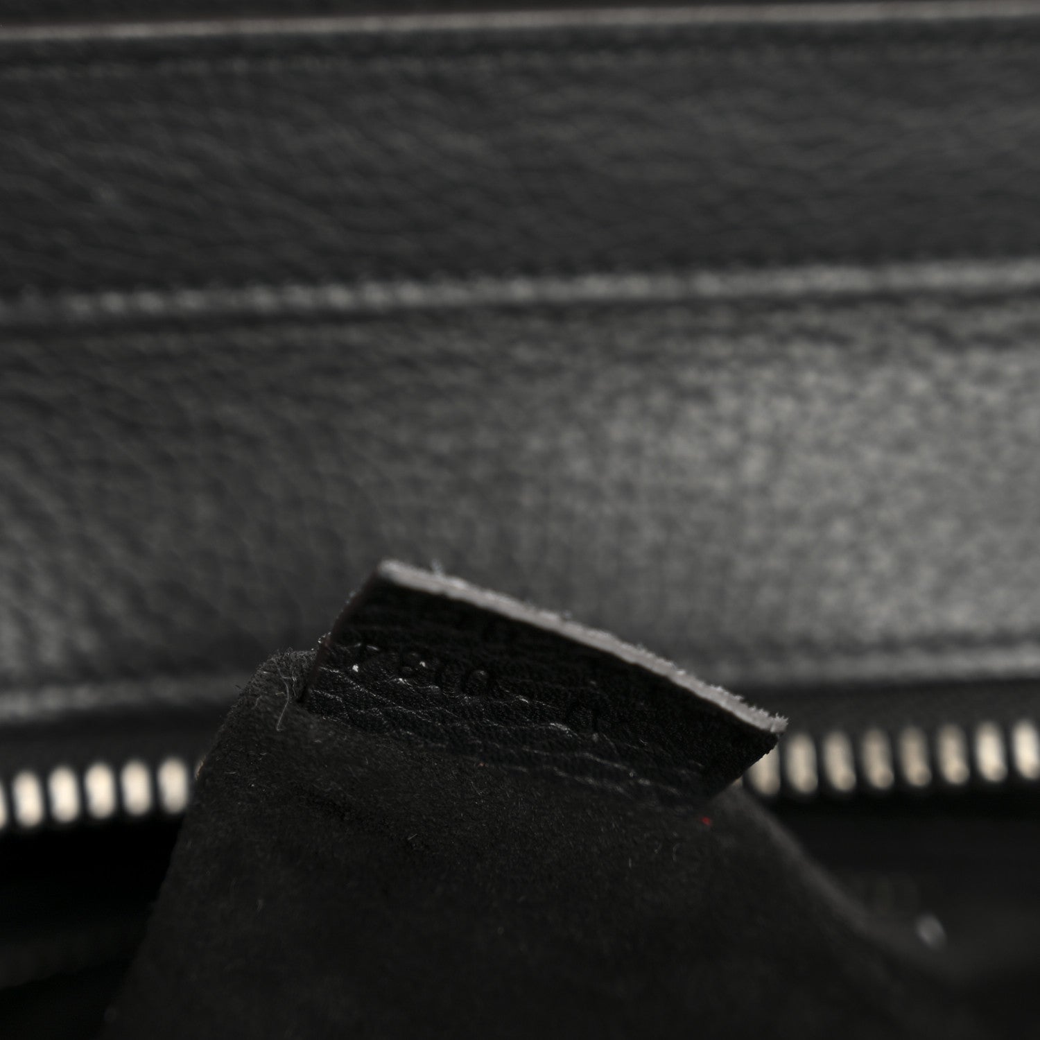 Celine Drummed Calfskin Micro Luggage Black 7 of 13