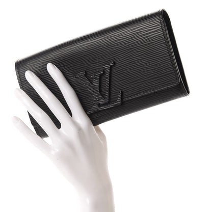 Louis Vuitton Epi Louise Wallet Black 2 of 6