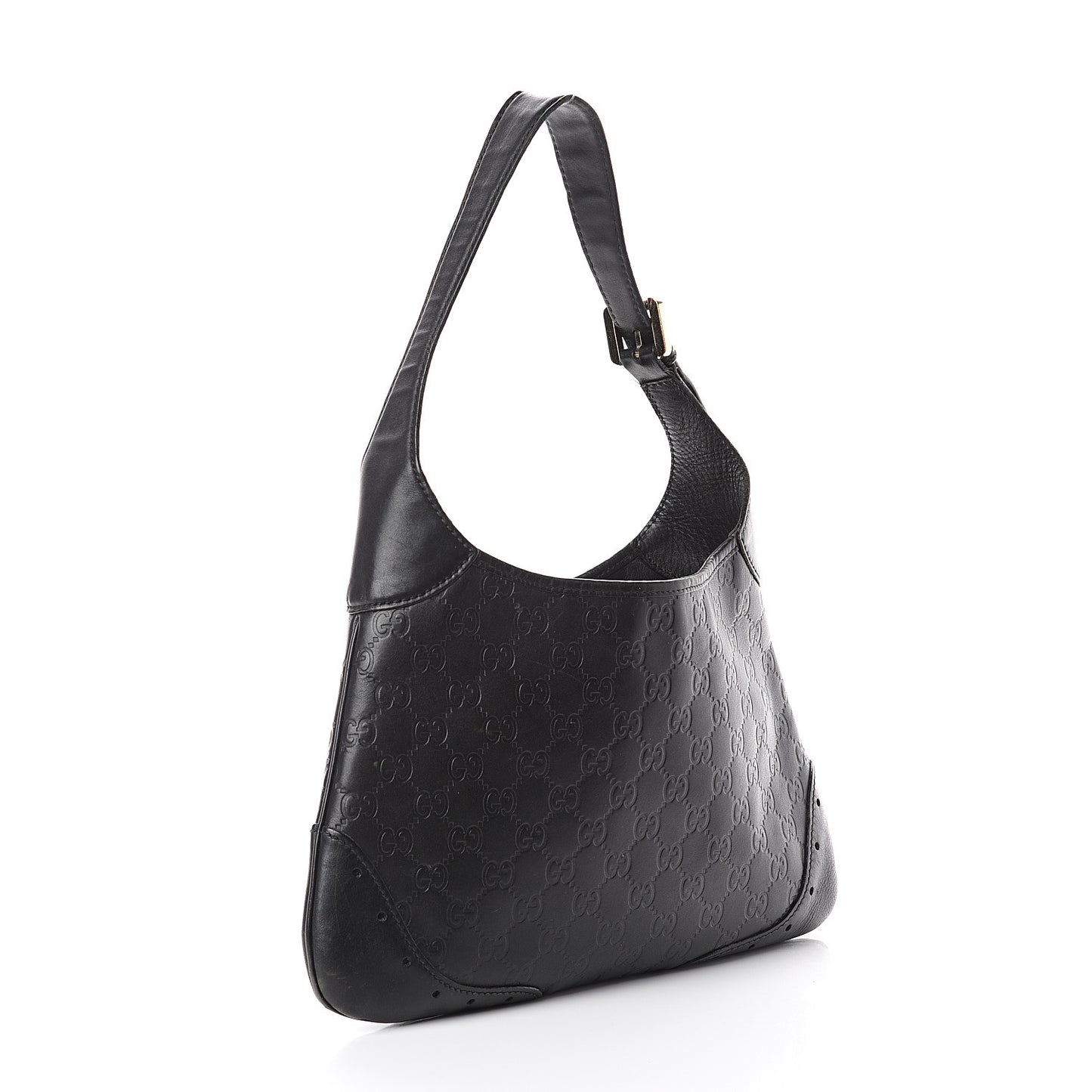 Guccissima Punch Hobo Black