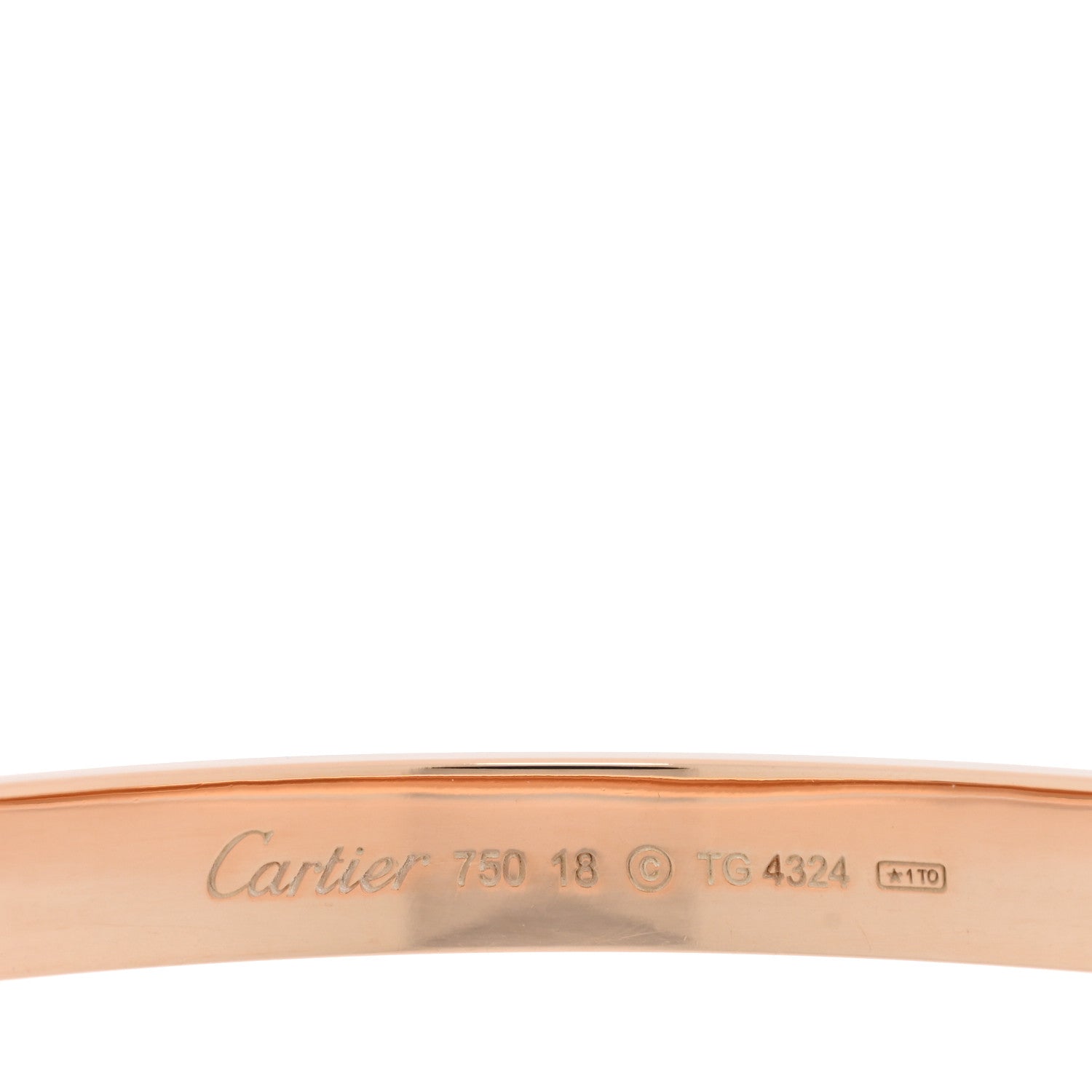 Cartier 18K Pink Gold LOVE Bracelet 18 3 of 6