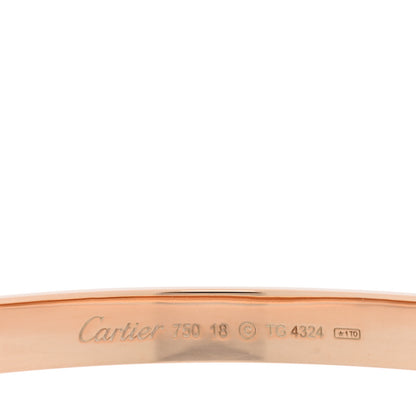 Cartier 18K Pink Gold LOVE Bracelet 18 3 of 6
