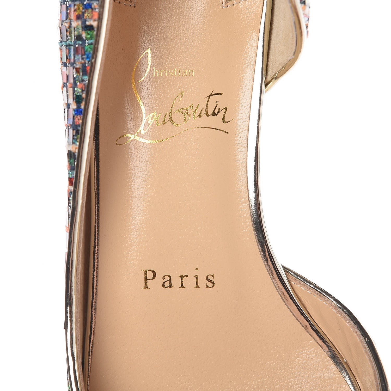 Christian Louboutin Tresse Vitraux Specchio Iriza Flats 37 Multicolor 7 of 8