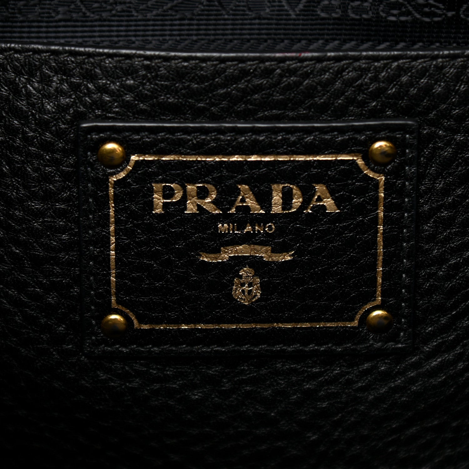 Prada Vitello Daino Tote Black 5 of 7