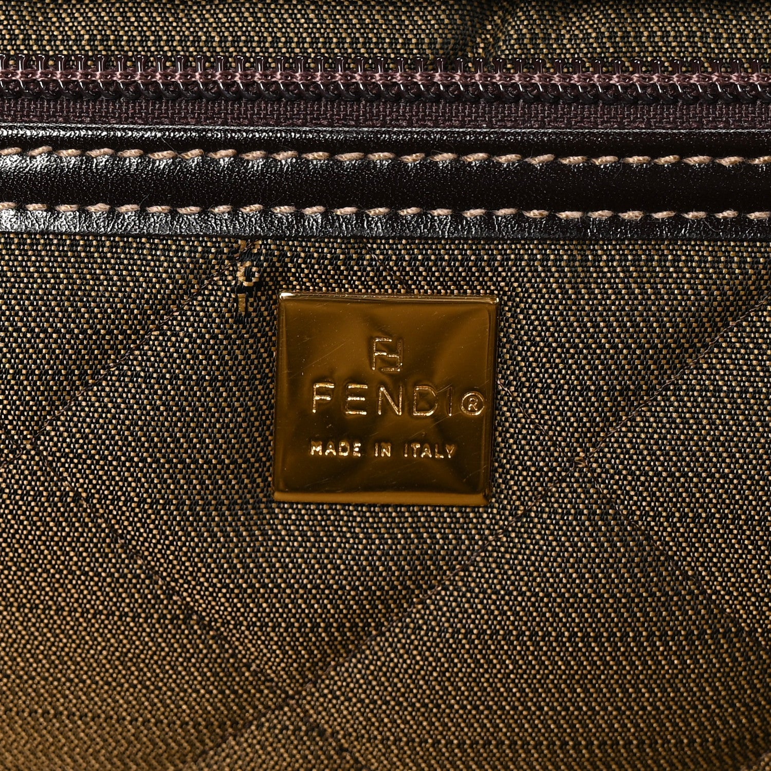Fendi Zucca Suitcase Tobacco 5 of 8