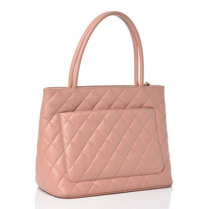 Chanel Caviar Medallion CC Tote Light Pink 3 of 11