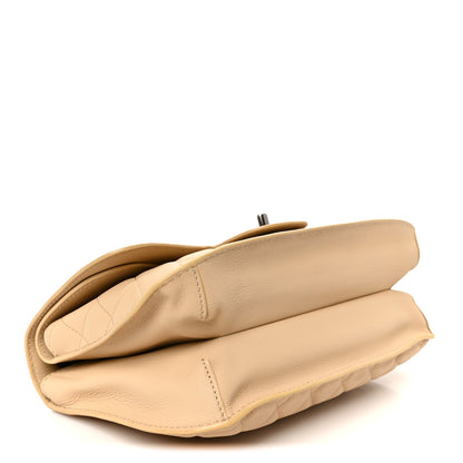 Chanel Lambskin Quilted Large Natural CC Flap Beige 4 of 11