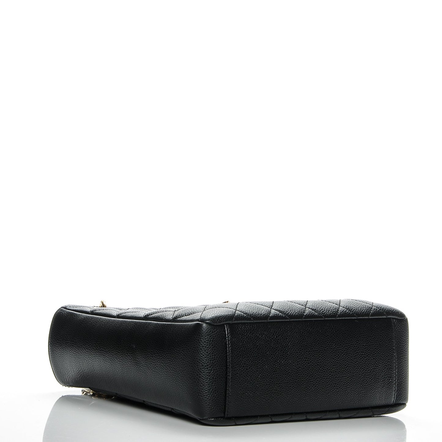 Caviar Quilted Petit Shopping Tote PST Black