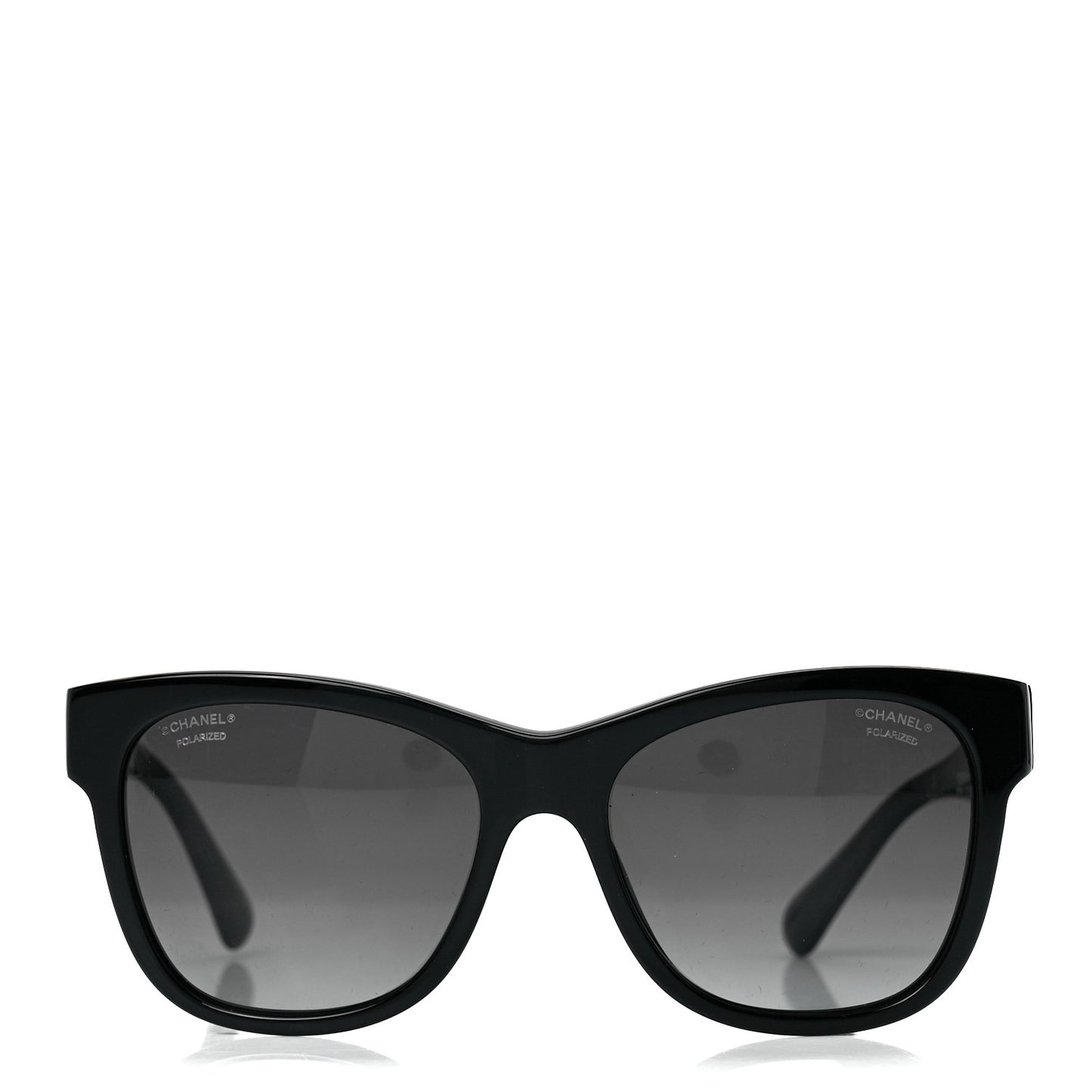 Acetate Polarized Square CC Sunglasses 5380 Black