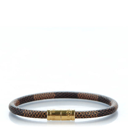 Louis Vuitton Damier Ebene Keep It Bracelet 19 1 of 4