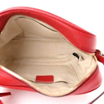 Gucci Pebbled Calfskin Small Soho Disco Bag Tabasco Red 5 of 11