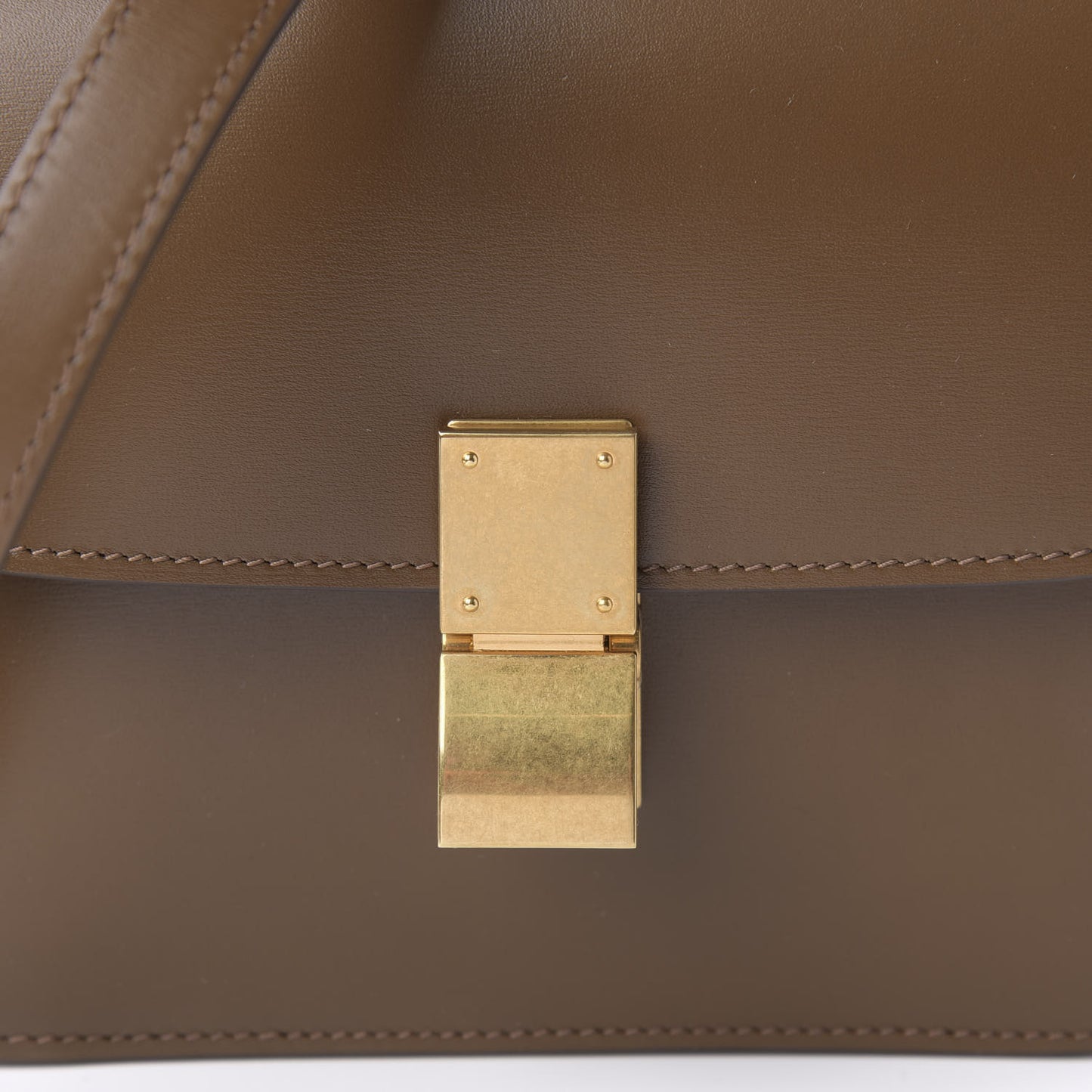 Box Calfskin Small Classic Box Flap Bag Camel