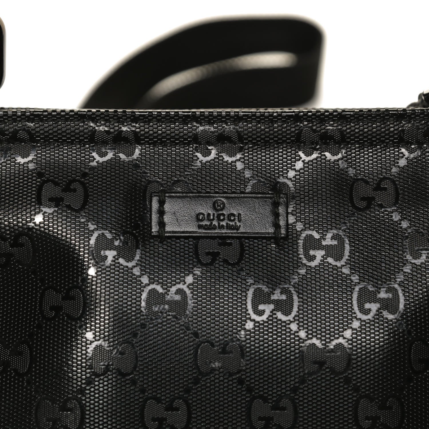 Gucci Imprime Monogram Small Flat Messenger Bag Black 12 of 12