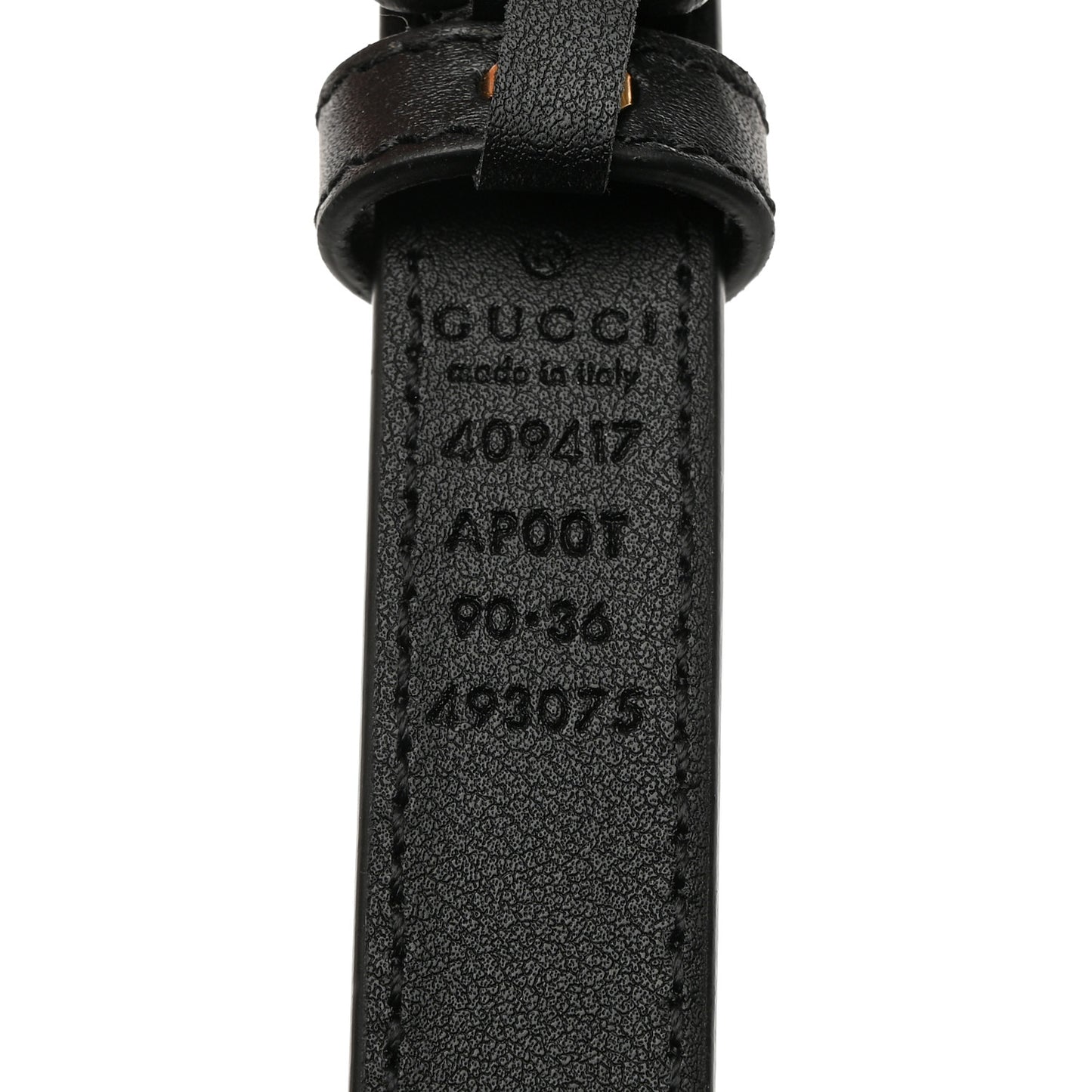 Calfskin Double G 30mm Belt 90 36 Black