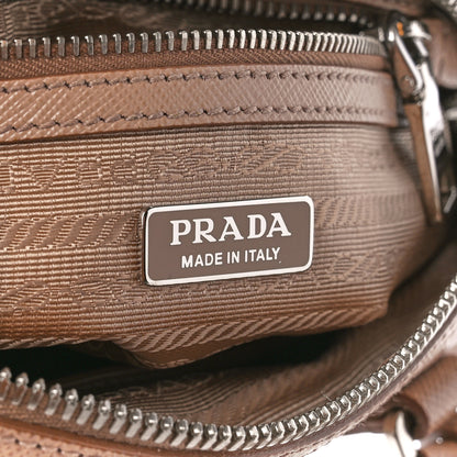 Prada Saffiano Lux Re-Edition 2005 Top Handle Crossbody Bag Cammeo 6 of 13