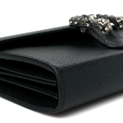 Gucci Calfskin Mini Dionysus Chain Wallet Black 10 of 11