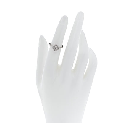 Van Cleef & Arpels 18K White Gold Diamond Sweet Alhambra Ring 50 5.25 2 of 5