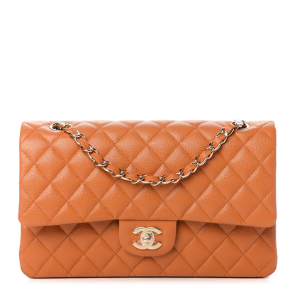 Chanel Caviar Quilted Medium Double Flap Light Brown 1 of 11