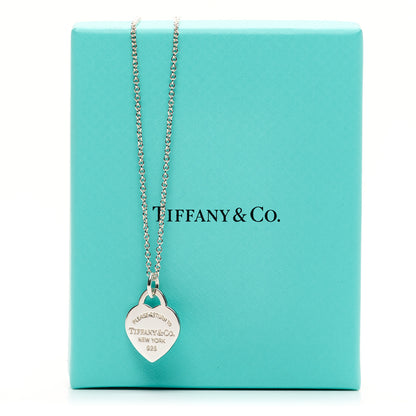 Tiffany Sterling Silver Small Return To Tiffany Heart Pendant Necklace 6 of 6