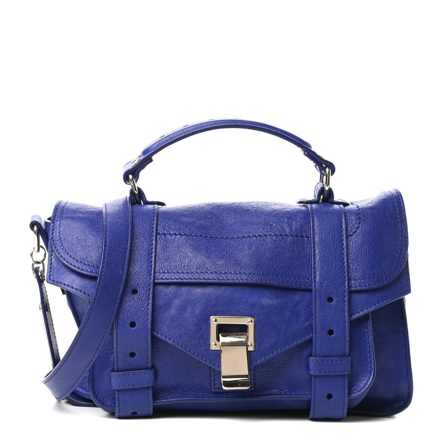 Proenza Schouler Lambskin Tiny PS1 Satchel Royal Blue 1 of 9