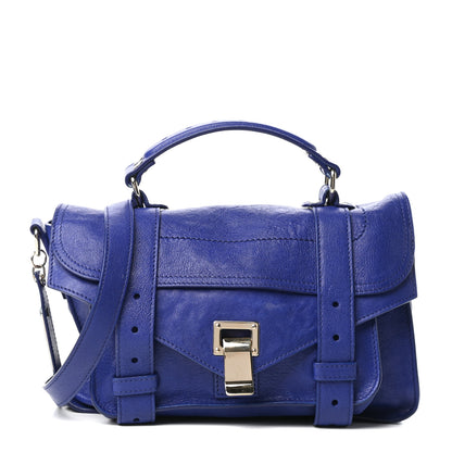 Proenza Schouler Lambskin Tiny PS1 Satchel Royal Blue 1 of 9
