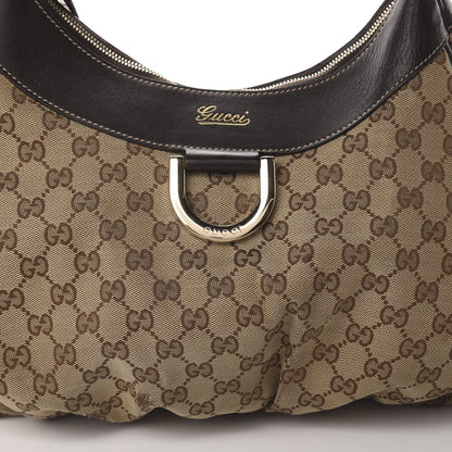 Gucci Monogram Large D Ring Hobo Dark Brown 8 of 17