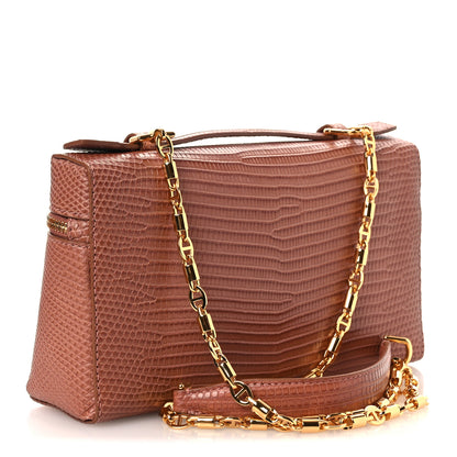Loro Piana Lizard L19 Extra Pocket Pouch Brown 3 of 11