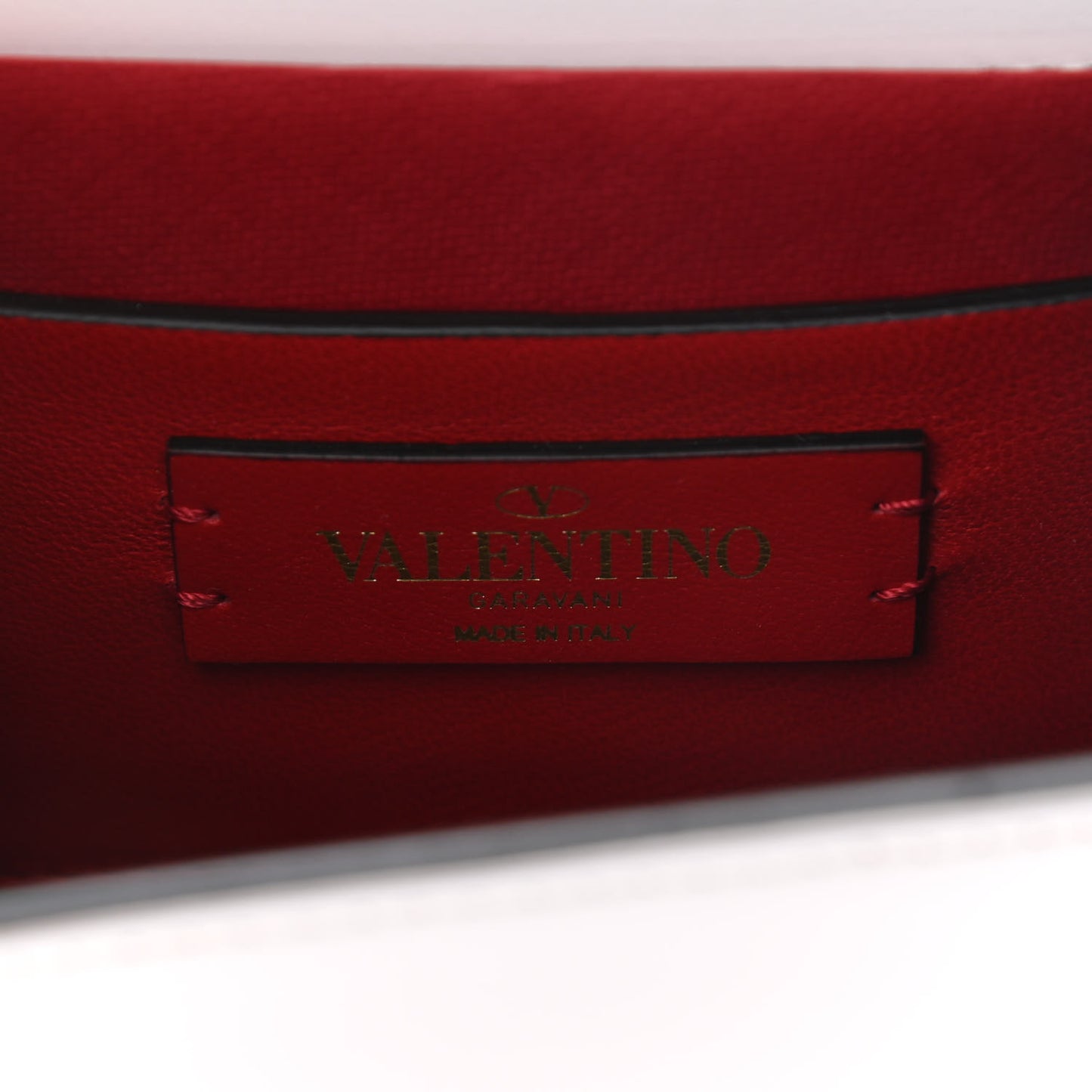 Smooth Calfskin Micro VSling Shoulder Bag White