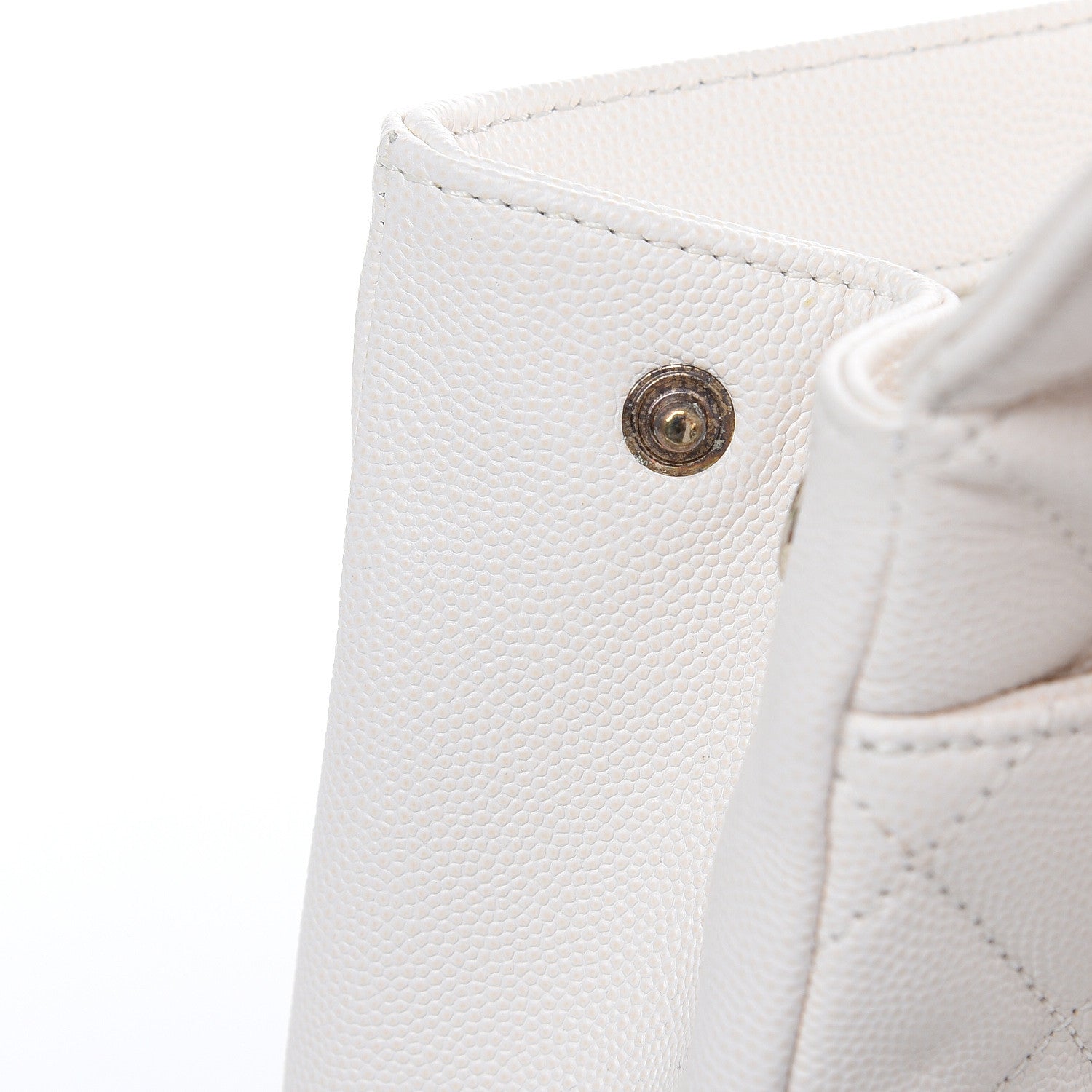 Chanel Caviar Quilted Medium Business Affinity Flap White 12 of 17