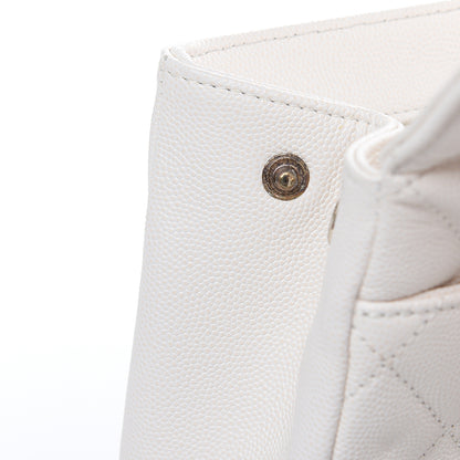 Chanel Caviar Quilted Medium Business Affinity Flap White 12 of 17