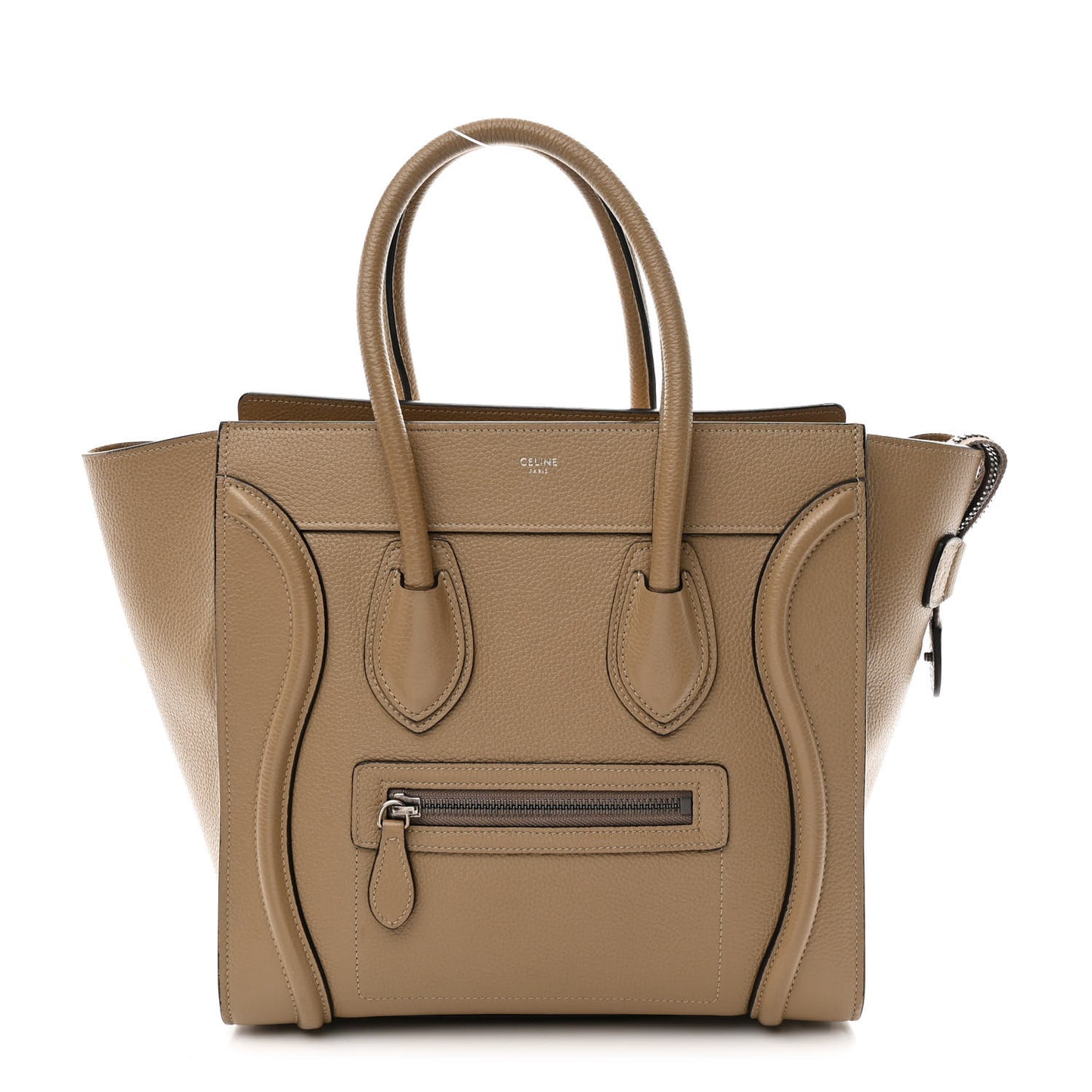 Drummed Calfskin Micro Luggage Dune