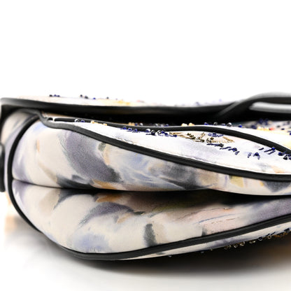 Christian Dior Calfskin Embroidered Kaleidiorscopic Saddle Bag Multicolor 8 of 10