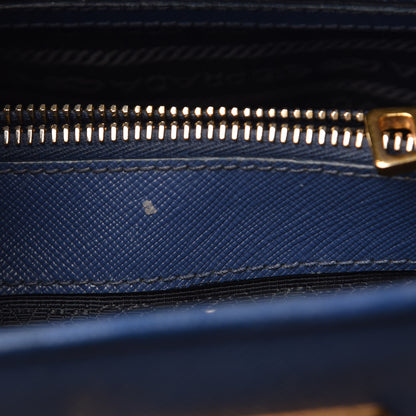 Prada Saffiano Lux Medium Open Promenade Tote Bluette 10 of 19
