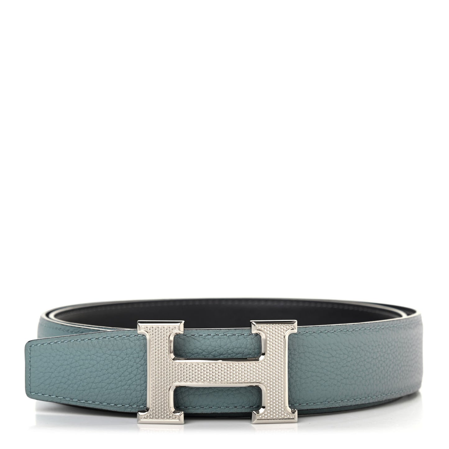 135 Togo 32mm Guilloche H Belt 90 Ciel Graphite