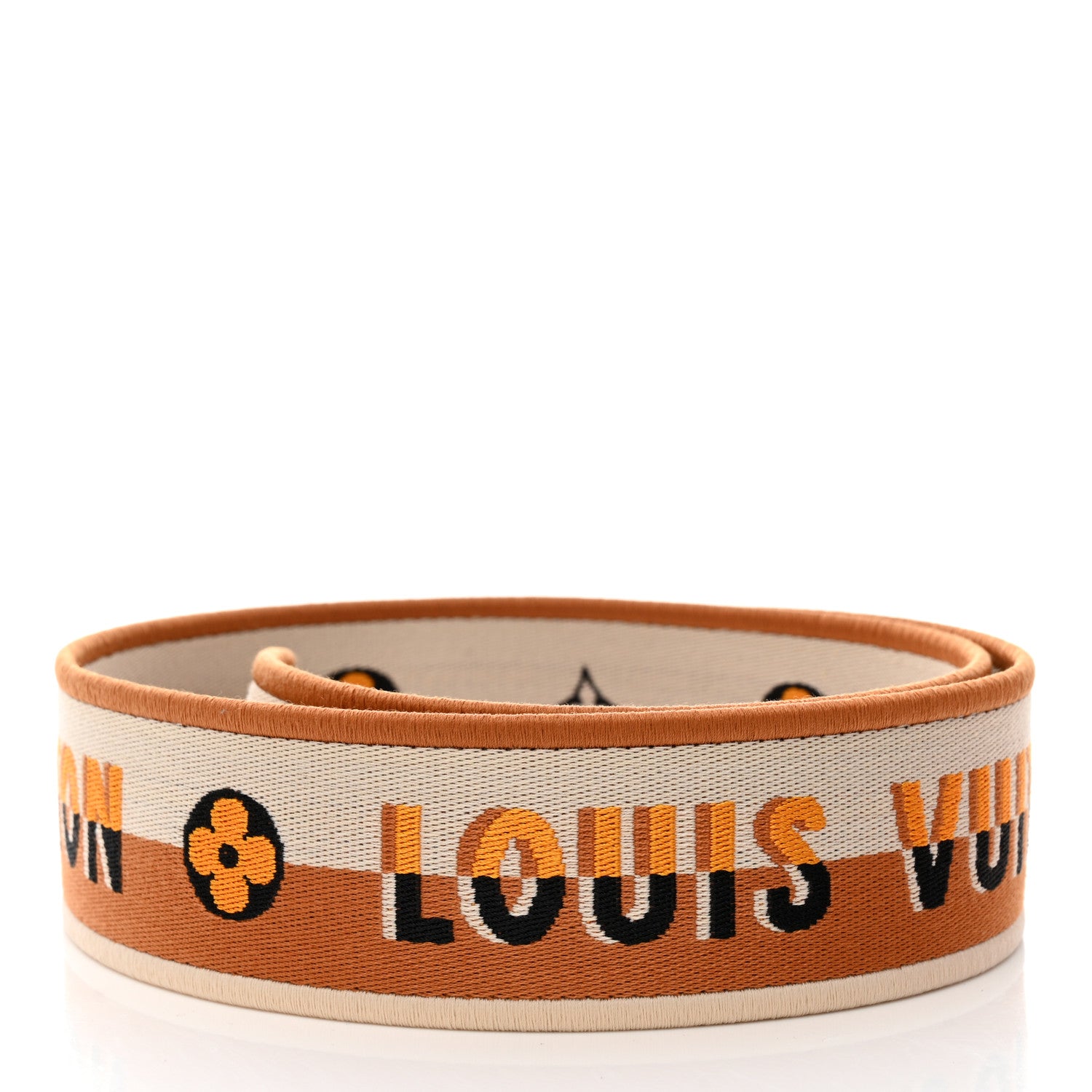 Louis Vuitton Jacquard Alma BB Shoulder Strap Honey Gold 2 of 4