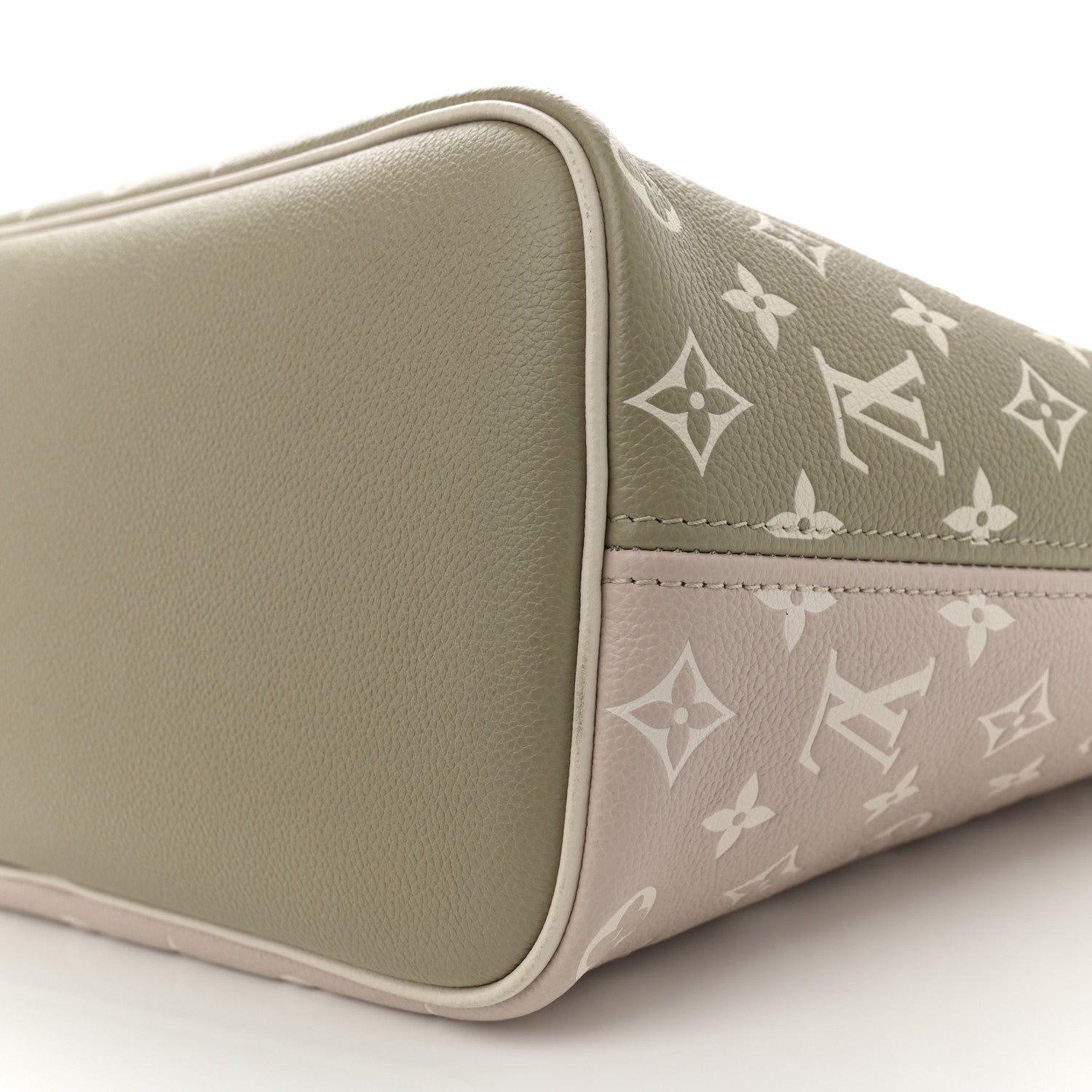Louis Vuitton Empreinte Monogram Spring In The City Neverfull MM Kaki Beige Cream 10 of 11