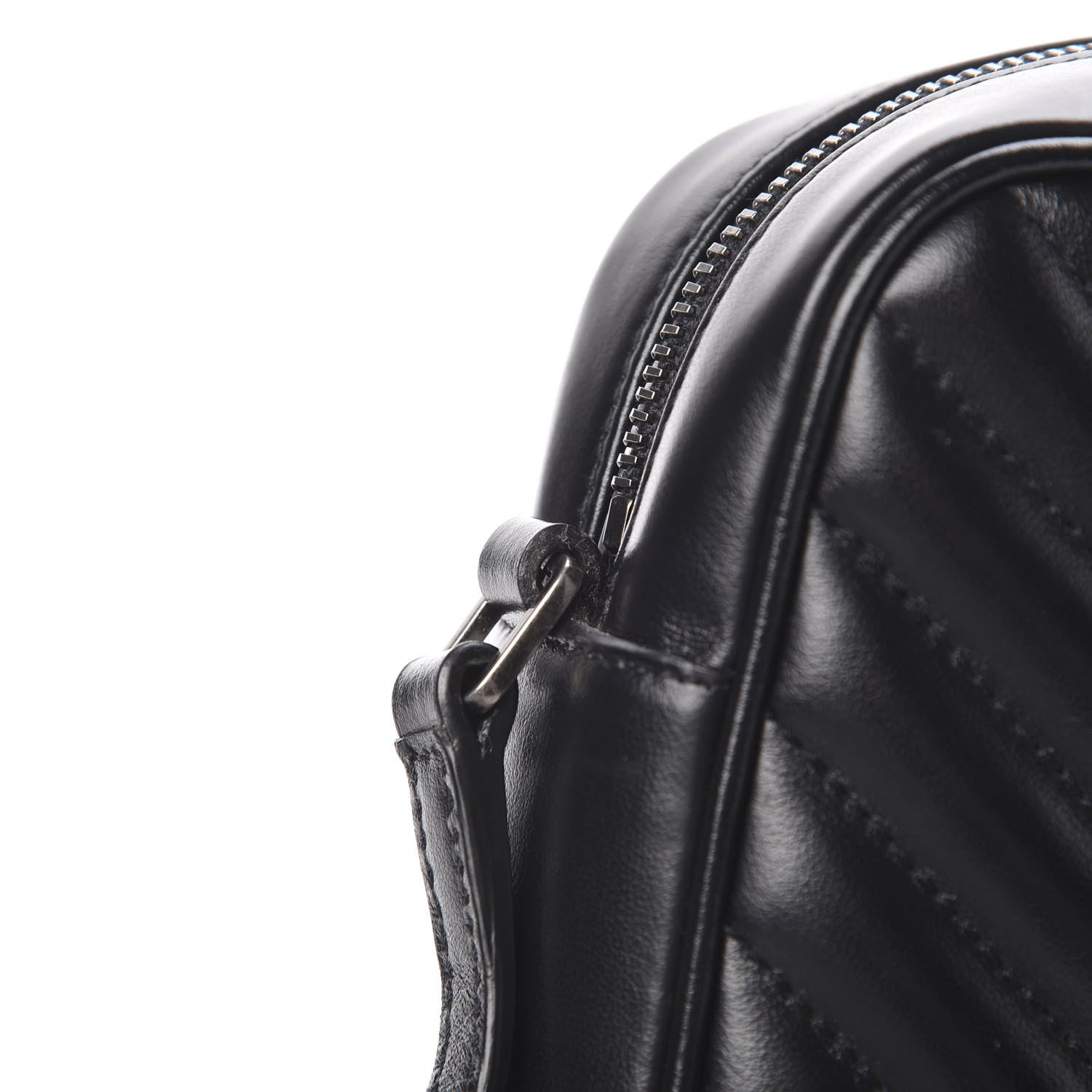 Saint Laurent Calfskin Matelasse Monogram Lou Camera Bag Black 15 of 15